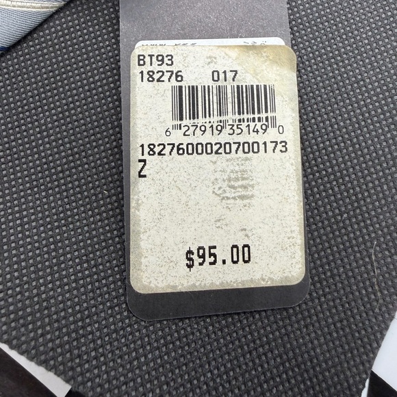 Hugo Boss 100% Silk Tie Gray Blue Striped Made in Italy NWT $95 - Picture 8 of 12